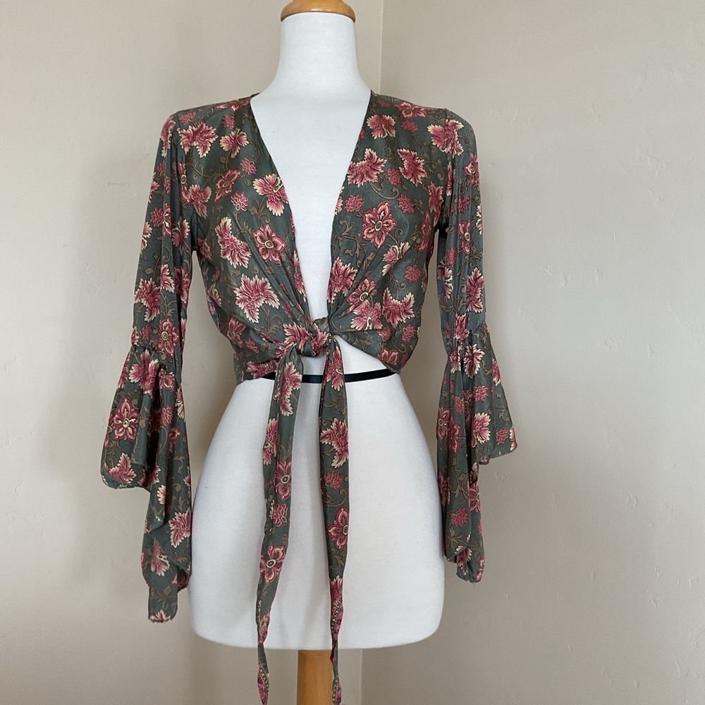 Cienna Anna Top Floral Print Top Size S/M